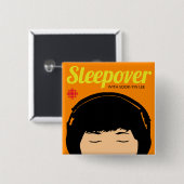 CBC-slaapmiddel Vierkante Button 5,1 Cm (Voorkant /achterkant)