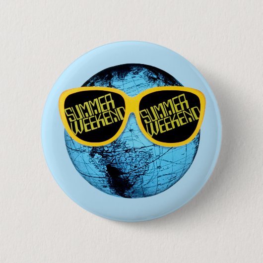 CBC Summer Weekend Ronde Button 5,7 Cm (Voorkant)