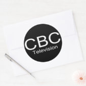 CBC TV Alt Logo Ronde Sticker (Envelop)