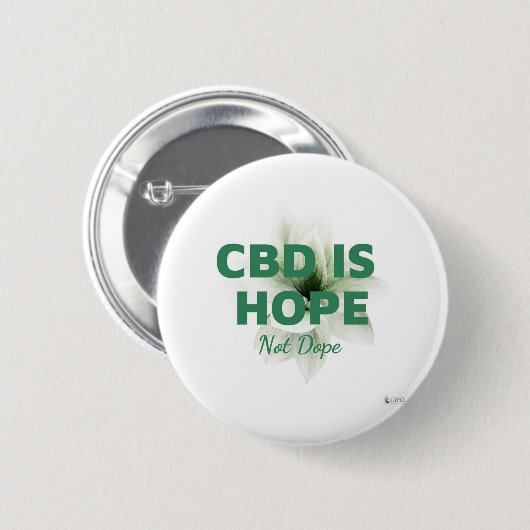 CBD is Hope Ronde Button 5,7 Cm (Voorkant /achterkant)