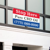 CBD Oil Business Spandoek (Buitenkant Gebouw)
