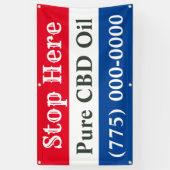 CBD Oil Business Spandoek (Verticaal)