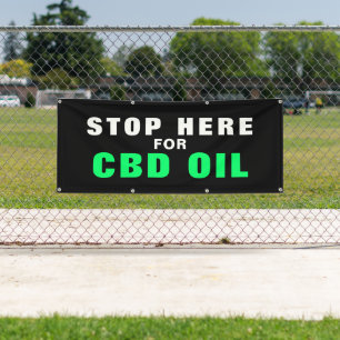 CBD Olie Business Outdoor Sign Banner