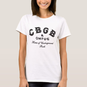 Cbgb Omfug Raglan Punk Rock Cbs Underground Baseba T-shirt
