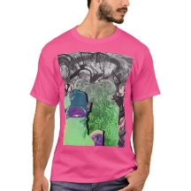 CBI's Angel Ninjas Graffik T-shirt Wauw roze