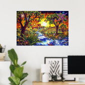 CBjork, BDazzled River Poster (Thuiskantoor)