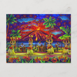 CBjork Hawaiian Luau Post Cards Briefkaart