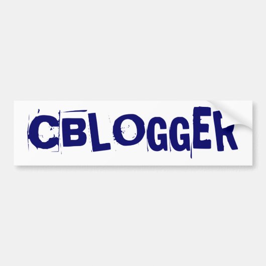 Cblogger Bumpersticker (Voorkant)