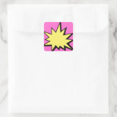 CBPG COMICBOOK POW BANG ACTION GRAPHIC SHARP OUTBU VIERKANTE STICKER (Tas)