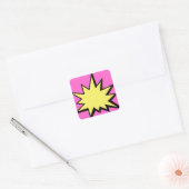 CBPG COMICBOOK POW BANG ACTION GRAPHIC SHARP OUTBU VIERKANTE STICKER (Envelop)