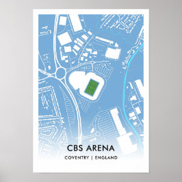 CBS Arena Poster - thuisbasis van Coventry City FC