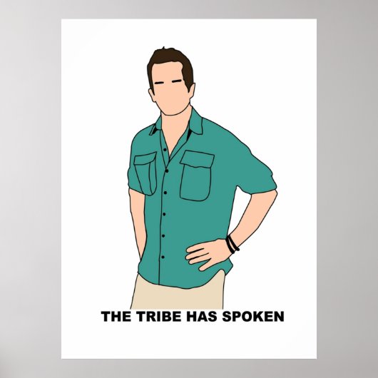 CBS Survivor Jeff probst The Tribe heeft gesproken Poster (Voorkant)