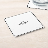 CC (Chique & Klassiek) Vierkante Kartonnen Onderzetter (Schuin)