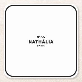 CC (Chique & Klassiek) Vierkante Kartonnen Onderzetter