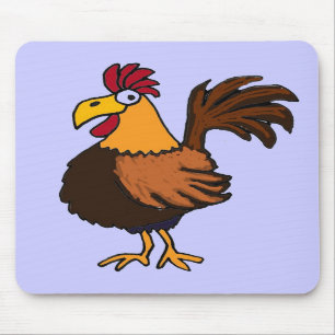 CC- Funky Rooster Mousepad Muismat