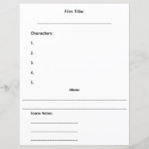 CC Productions Mini Storyboardblad