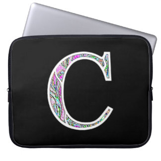 Cc verlicht monogram laptop sleeve
