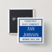 CCC-Button Vierkante Button 5,1 Cm (Voorkant /achterkant)