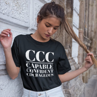 CCC - Capabel, zelfverzekerd, moedig T-shirt