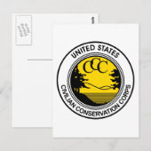 CCC Civilian Conservation Corps Briefkaart (Voorkant / Achterkant)