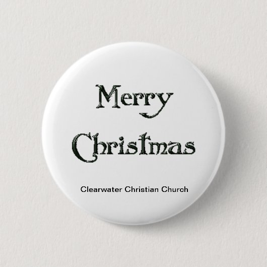 CCC Merry Kerstmis Ronde Button 5,7 Cm (Voorkant)
