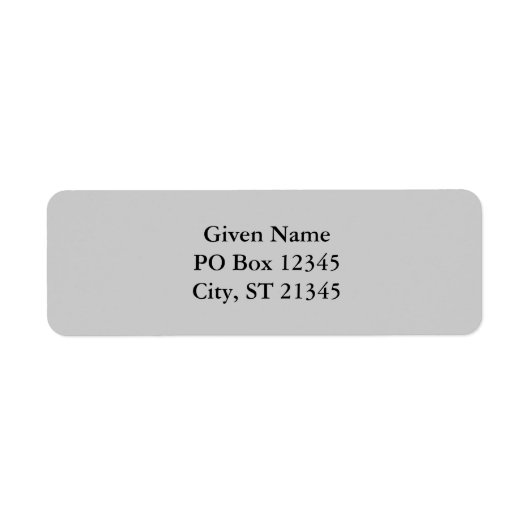 CCCCCC Gray Etiket (Voorkant)