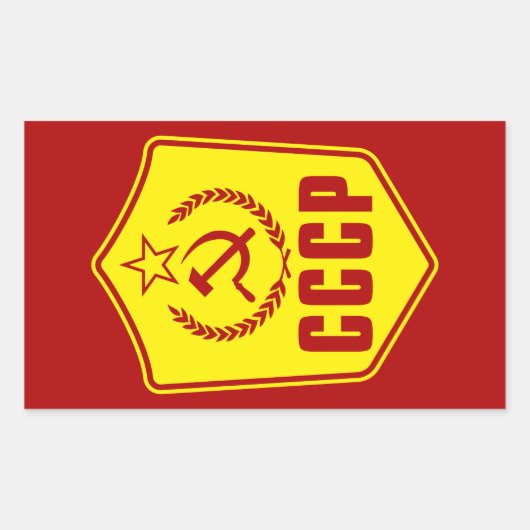 CCCP Communistische Embleem Stickers (Voorkant)