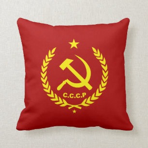 CCCP Communistische Hamer en Sikkel Badge Kussen