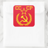 CCCP Communistische Sport Square Stickers (Tas)