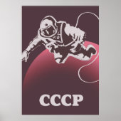 CCCP Cosmonaut Poster (Voorkant)