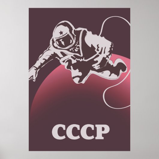 CCCP Cosmonaut Poster (Voorkant)