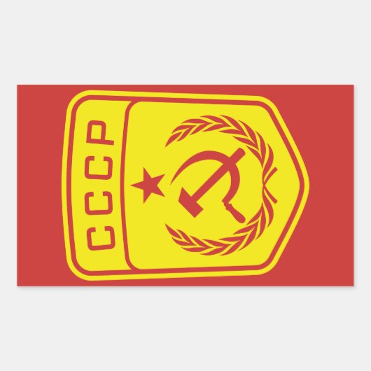 CCCP Embleem Communistische Sticker (Voorkant)