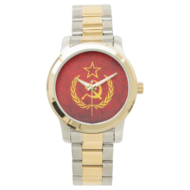 CCCP flag Horloge (Voorkant)