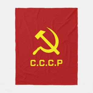 CCCP Hammer en Sickle Fleece Deken