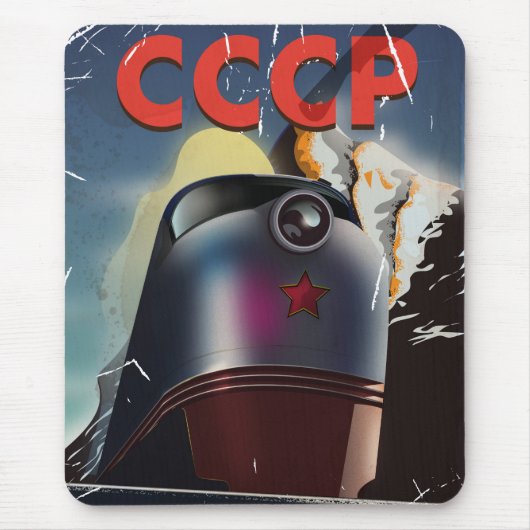 CCCP Retro Sovjet-Poster Muismat (Voorkant)