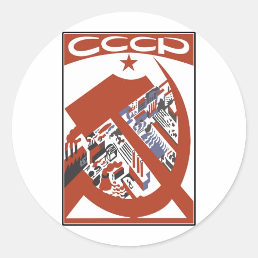 CCCP RONDE STICKER (Voorkant)