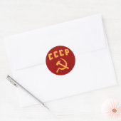 cccp  russische ussr hammer en sikkel ronde sticker (Envelop)