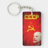 cccp sovjet - unie communistisch rode lenin ruslan sleutelhanger (Voorkant)