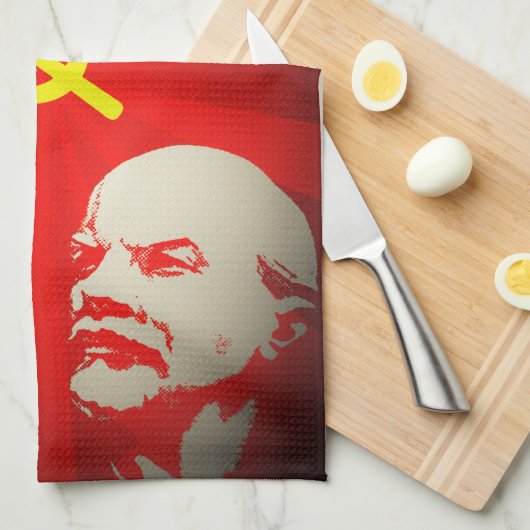 cccp sovjet - unie communistisch rode lenin ruslan theedoek (Quarter Fold)