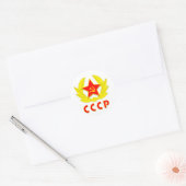 cccp ussr hammer en sikkel embleem ronde sticker (Envelop)