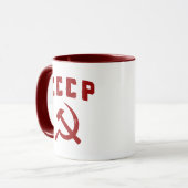 cccp  ussr hammer en sikkel mok (Voorkant links)