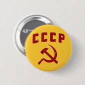 cccp  ussr hammer en sikkel ronde button 5,7 cm (Voorkant /achterkant)