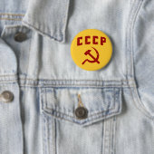 cccp  ussr hammer en sikkel ronde button 5,7 cm (In situ)