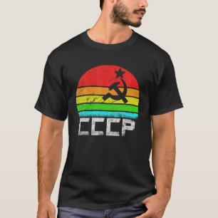 CCCP USSR Retro  Hamer En Sickle Star T S T-shirt