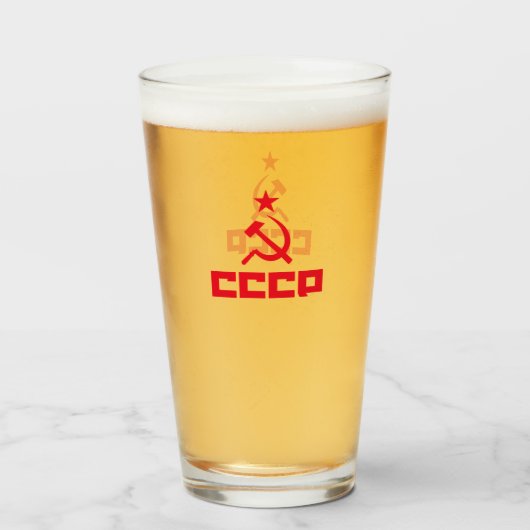 CCCP Verre de bière (Devant (rempli))