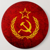  CCCP-vlag Ronde Button 6,0 Cm (Voorkant)