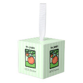 CCD-leraar Dank u, Apple Kubus Ornament (Voorkant hoekig)