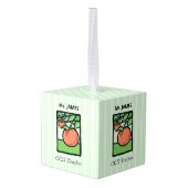 CCD-leraar Dank u, Apple Kubus Ornament (Achter hoekig)