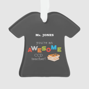 CCD Teacher Appreciation Day Book, Geweldige Ornament