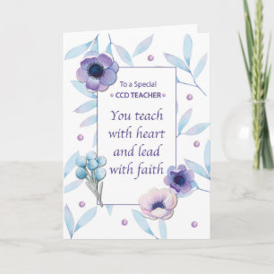 CCD Teacher Bedankt Teacher Appreciation Day Kaart